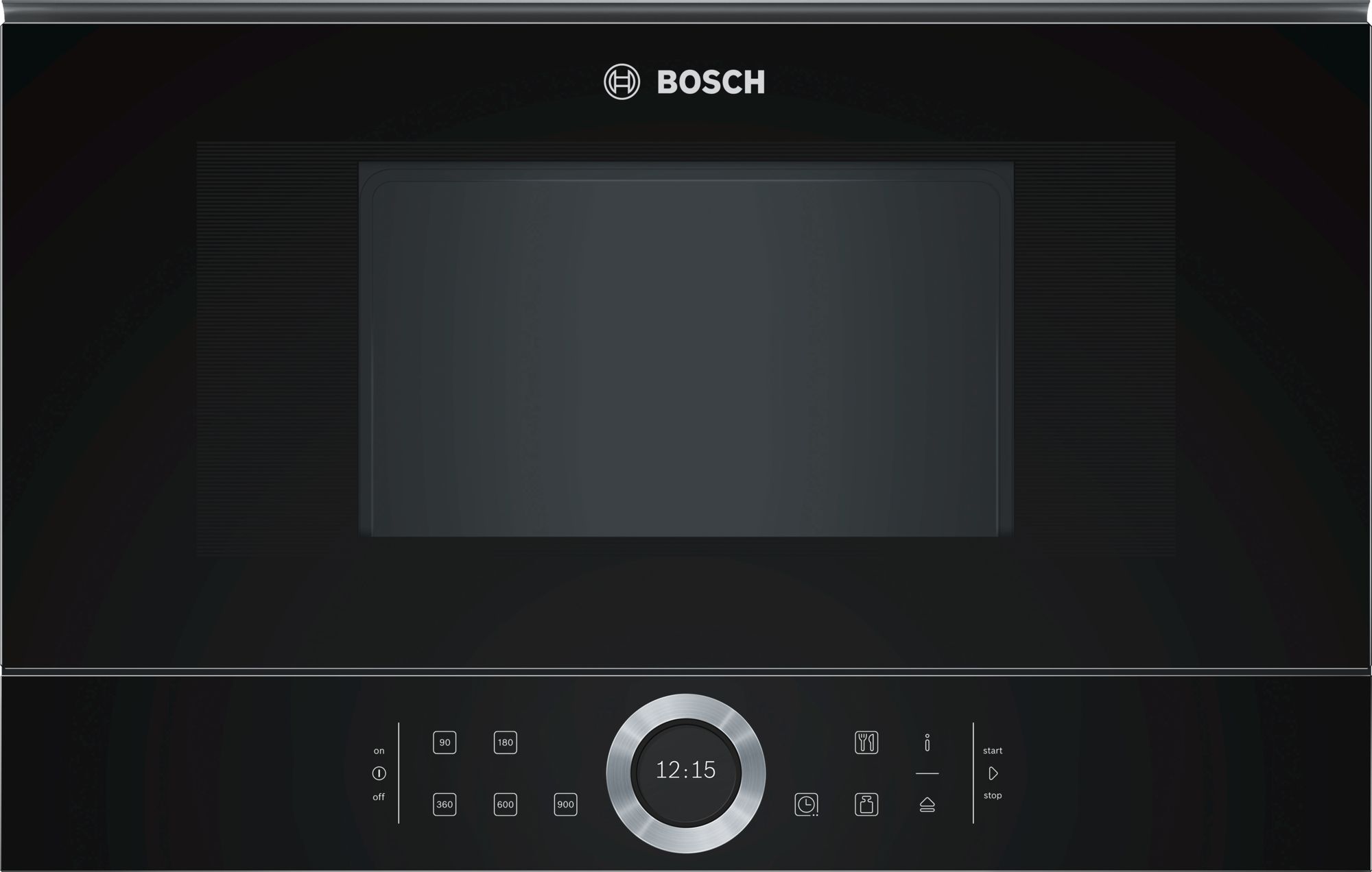 BOSCH MICROONDAS BFL634GB1 CRISTAL NEGRO