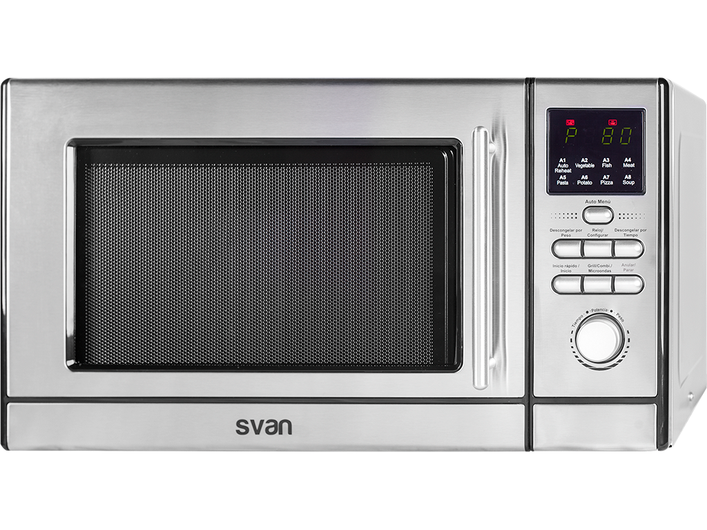 SVAN MICROONDAS SVMW823GXD INOX C/GRILL 23L DIGITA