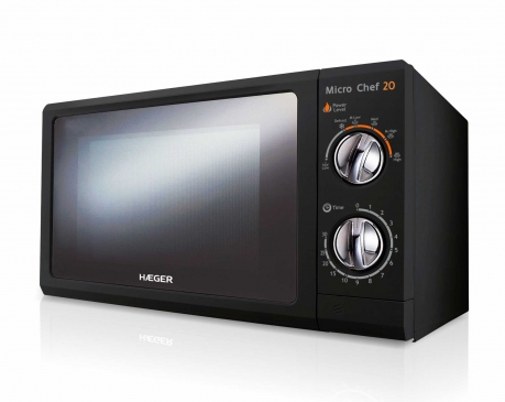 HAEGER MICROONDAS MW-700.005A 700W NEGR.S/GRIL 20L