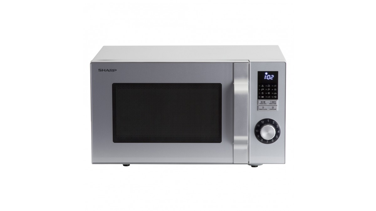 SHARP MICROONDAS MW25R-744S 25L SILVER C/GRILL