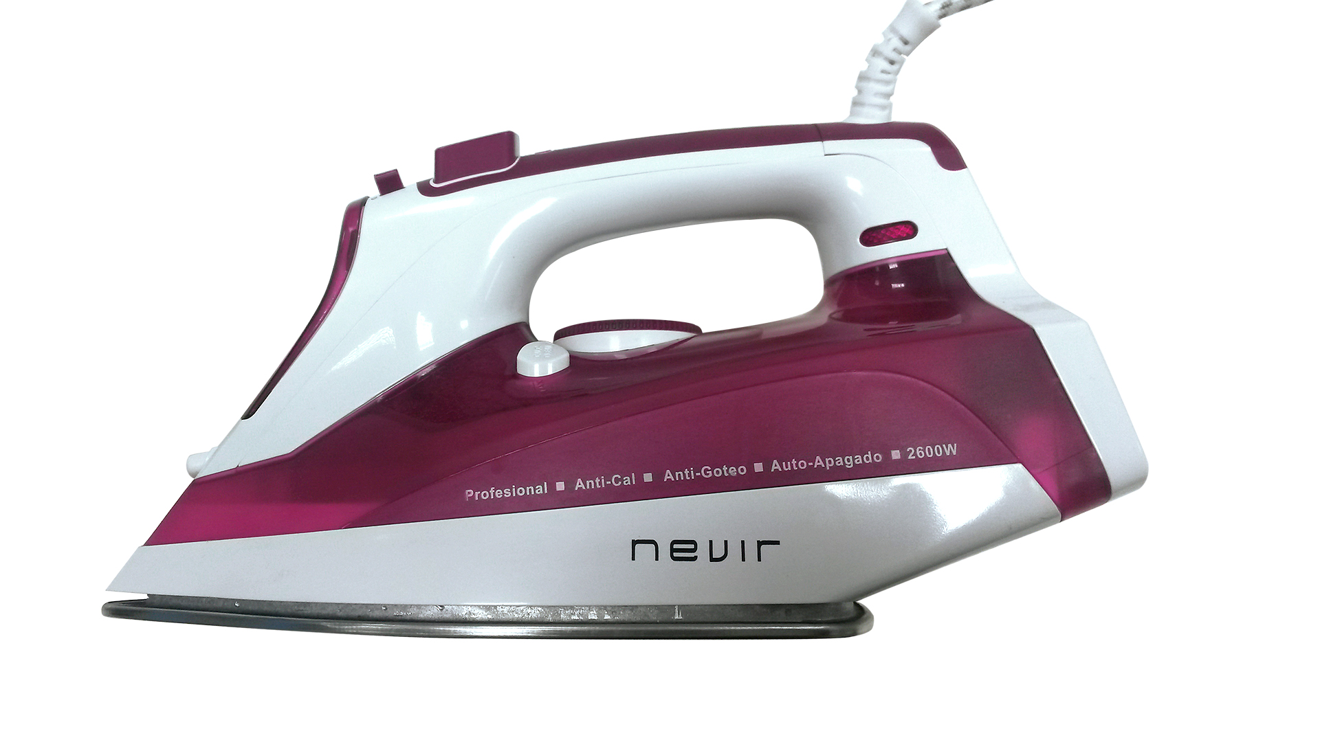 NEVIR PLANCHA NVR-3581 PA VAPOR 2.600W SUELA INOX