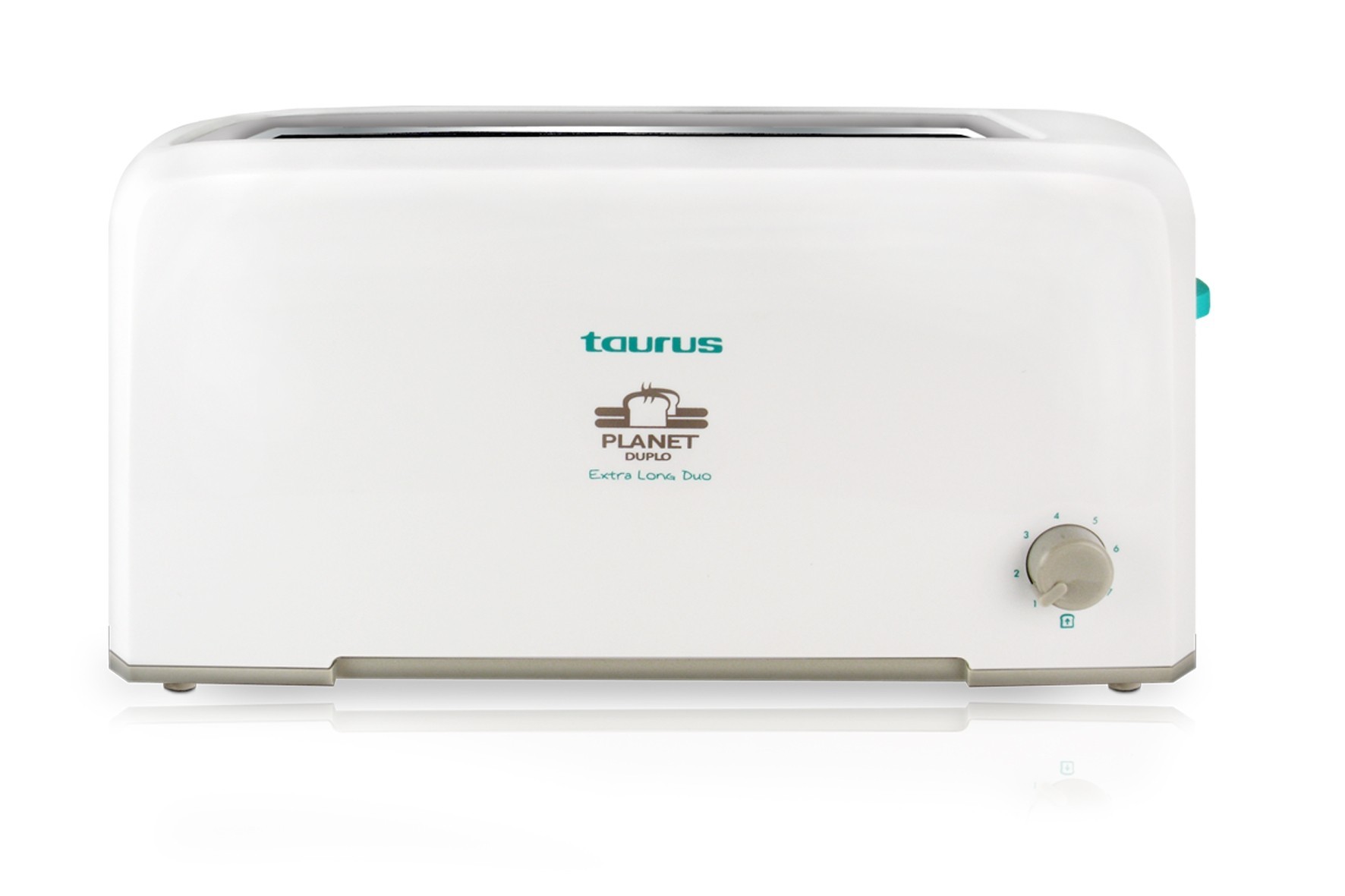 TAURUS TOSTADOR PLANET BLANCO 1/RANURA EXTRALARGA