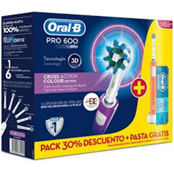 BRAUN CEPILLO DENTAL PRO600 CROSS ACTION PACK