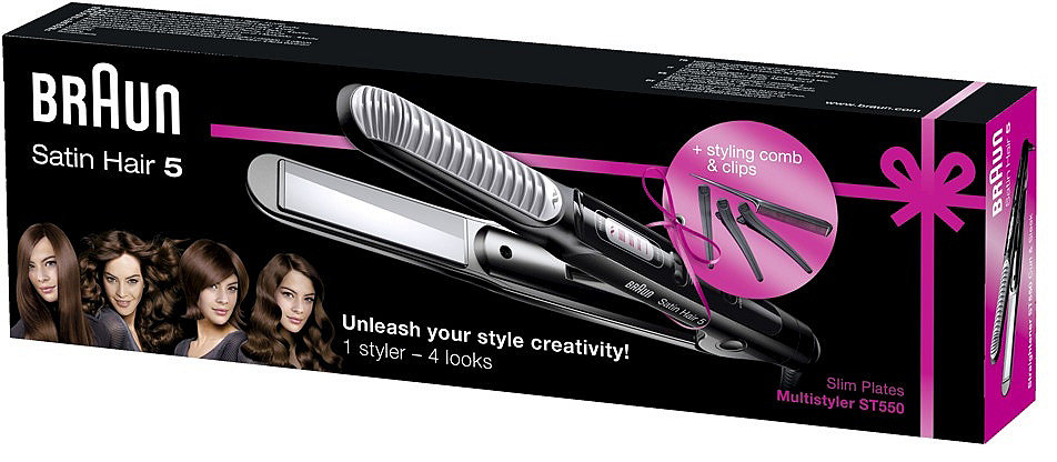 BRAUN PLANCHA DE PELO SATIN HAIR ST550