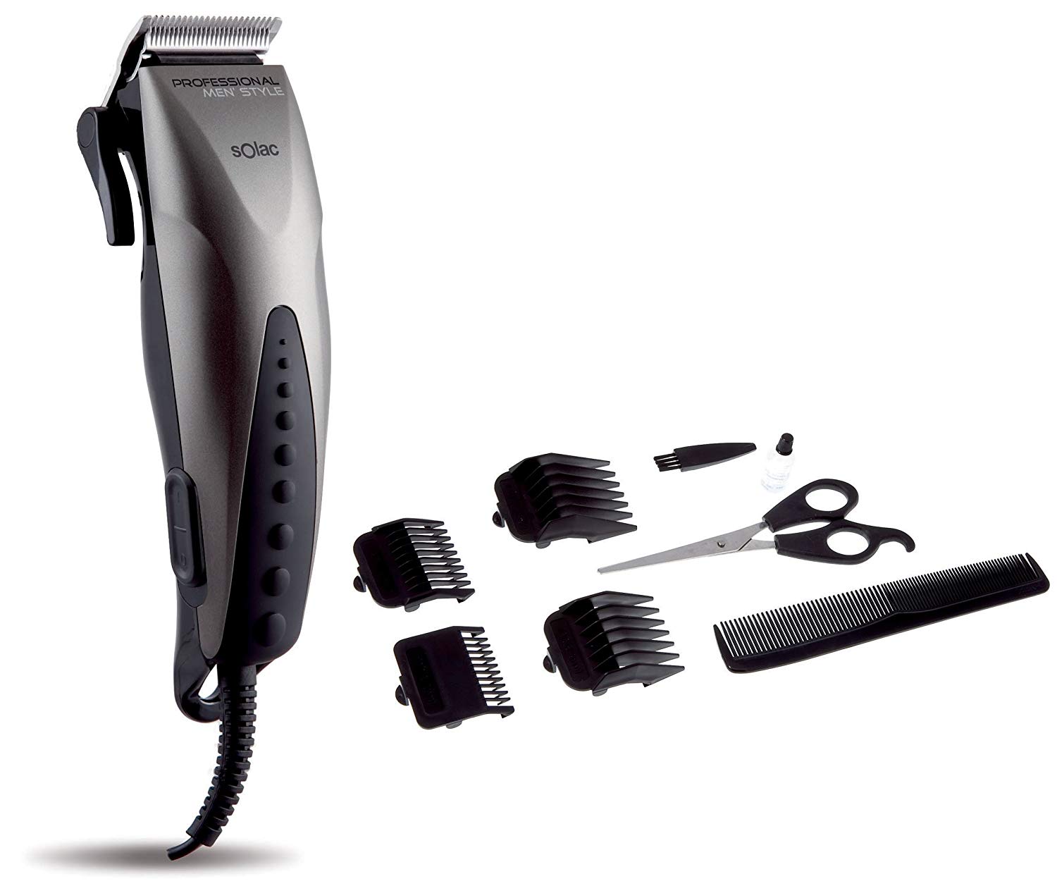 SOLAC CORTAPELO CP7302 INOX 4/PEINES GUIA