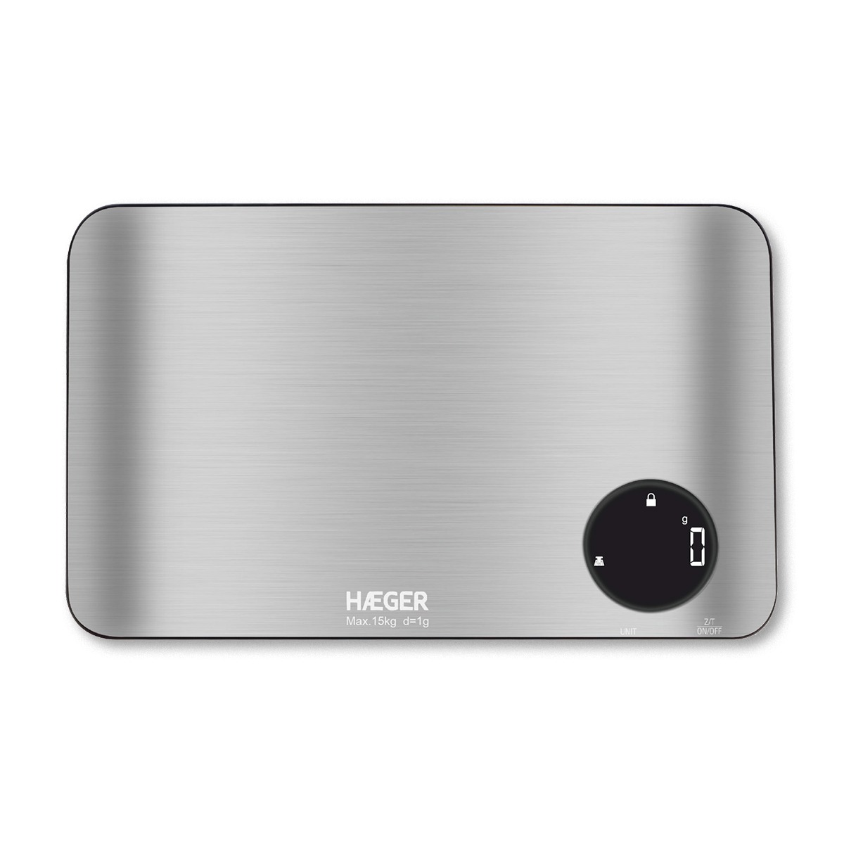 HAEGER PESO COCINA KS-DIG.012A dark stainless 15kg