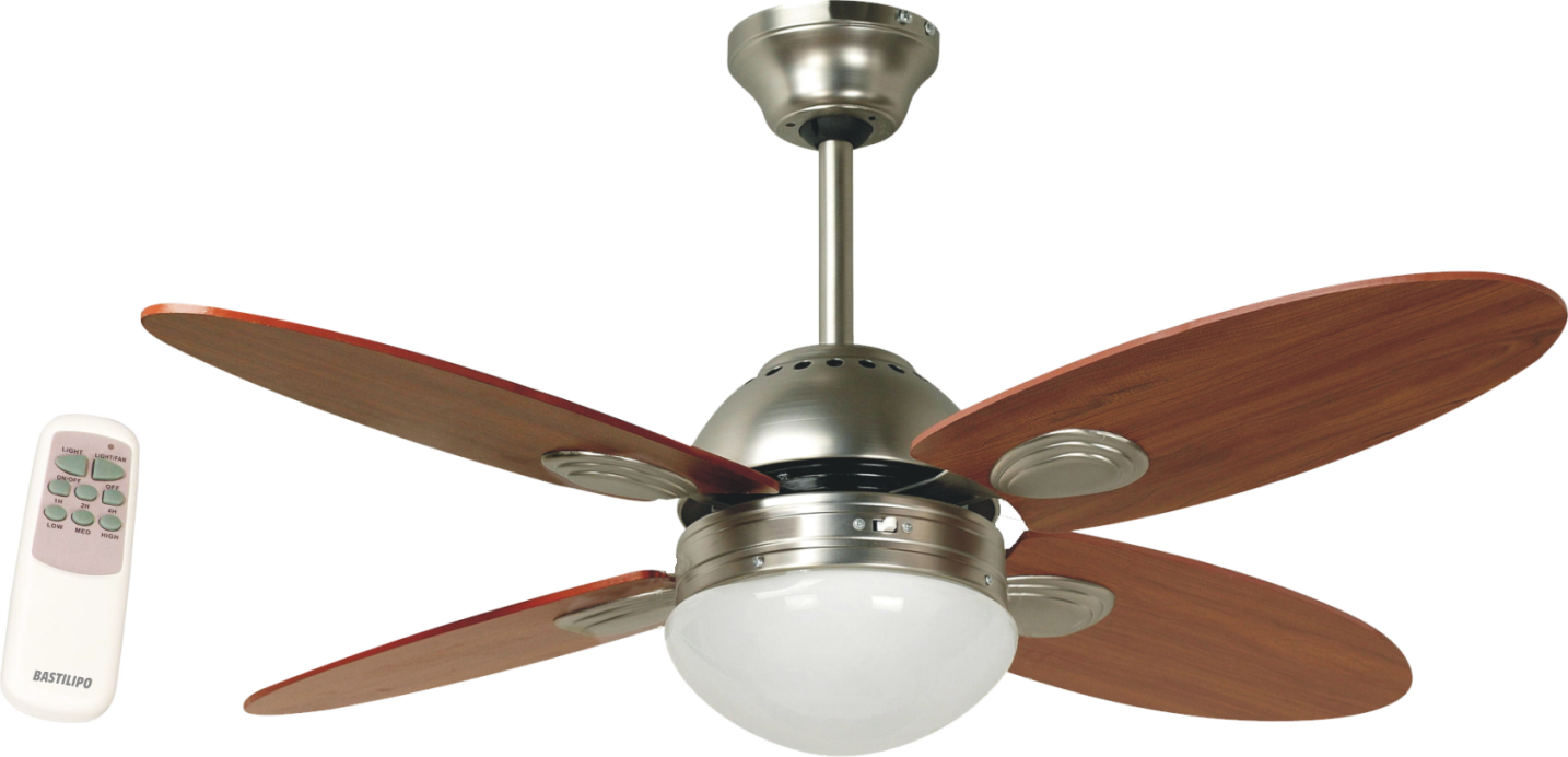 BASTILIPO VENTILADOR TECHO BERMEO NIQUEL C/M 105CM