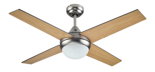 BASTILIPO VENTILADOR MOJACAR NIQUEL LED TECHO