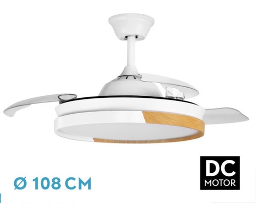 ABRILA VENT.TECHO DC EMPERADOR 72W 3ASPAS RETRACT