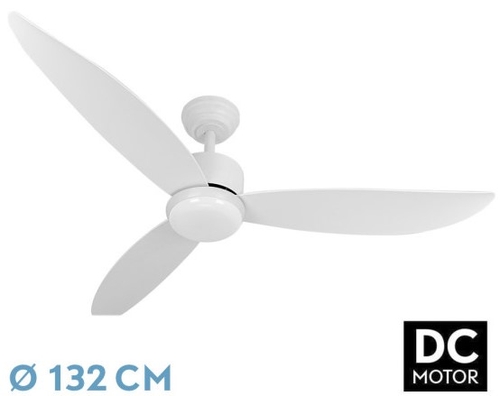 ABRILA VENT.TECHO DC GENIL 24W 3ASPAS 6VEL. BLANC