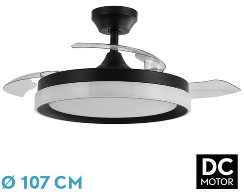 ABRILA VENT.TECHO DC ZENIT 72W 3ASPAS RETRACTIL N