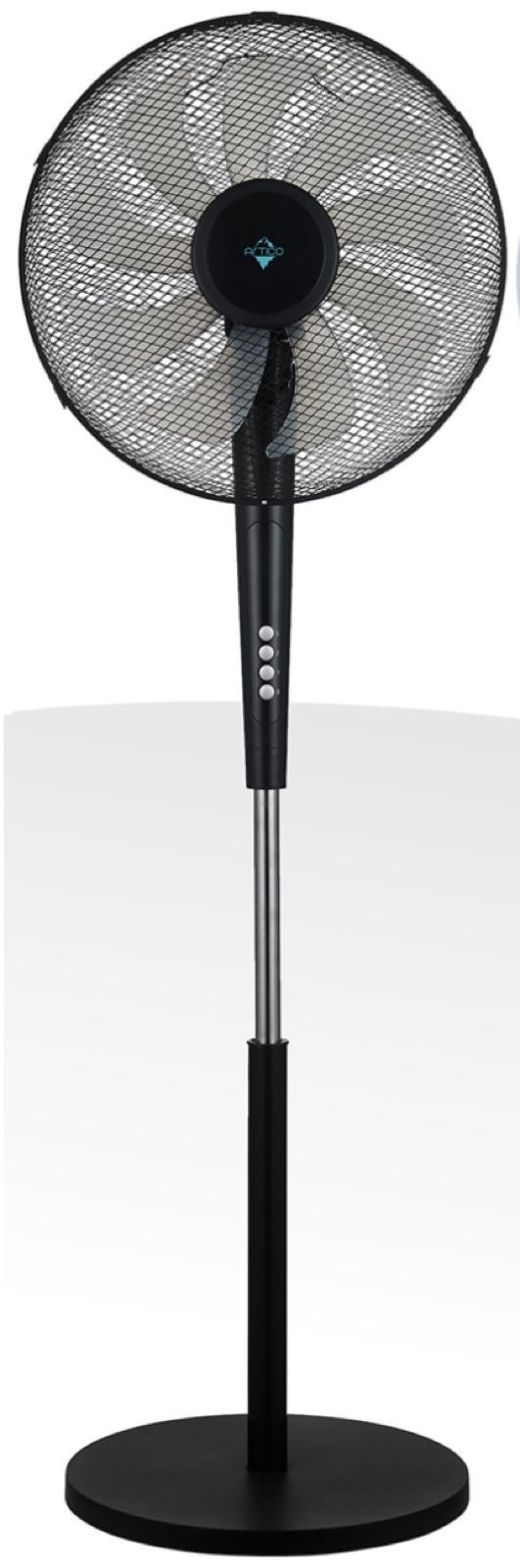 SYTECH VENTILADOR PIE SY-VLP37R 50W 9as Negro