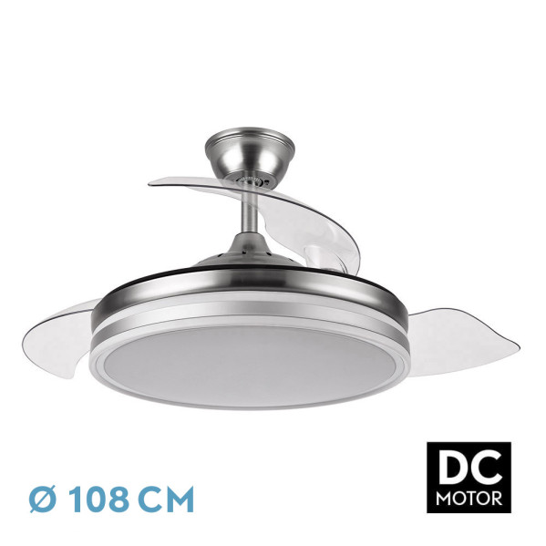 ABRILA VENT TECHO DC BAYOMO 72w 3aspas niquel