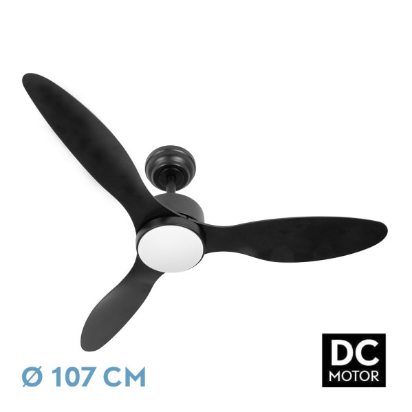 ABRILA VENT TECHO DC SERPA 24w 3aspas negro