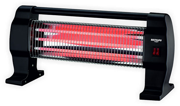 BASTILIPO RADIADOR INFRARROJOS QH-1200N NEGRO
