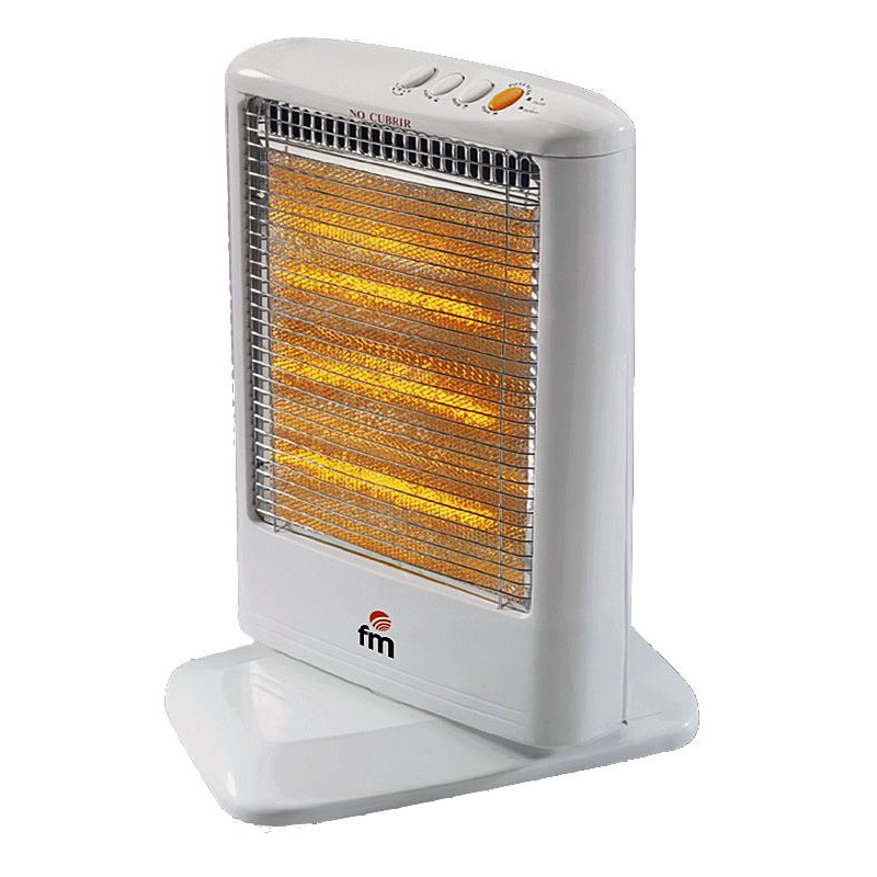 FM ESTUFA HALOGENA H20 1200/W 3BARRAS OSCILANTE